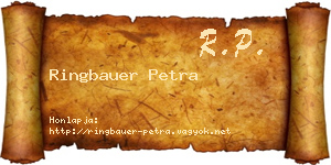 Ringbauer Petra névjegykártya